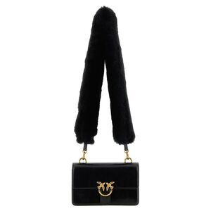 PINKO Black Calfskin Shoulder Women's Bag